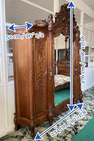 Louis XV style walnut bedroom Louis XV style walnut bedroom-28