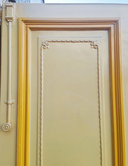 Pair of Louis XVI style double doors in carved wood Pair of Louis XVI style double doors in carved wood-1