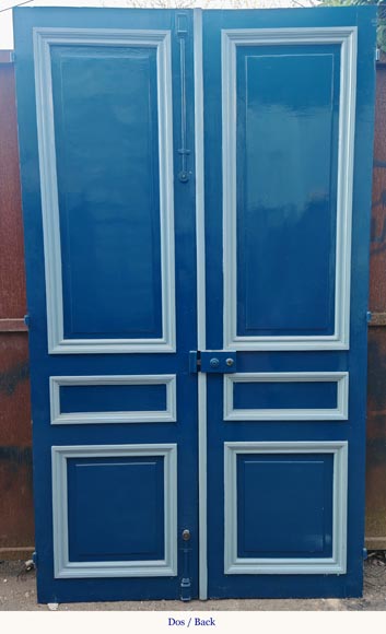 Pair of Louis XVI style double doors in carved wood Pair of Louis XVI style double doors in carved wood-12