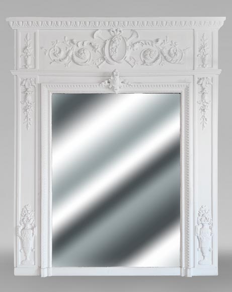 Louis XVI style trumeau with musical instruments Louis XVI style trumeau with musical instruments-0