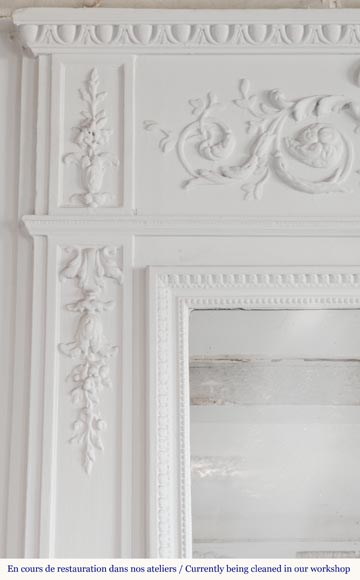 Louis XVI style trumeau with musical instruments Louis XVI style trumeau with musical instruments-3