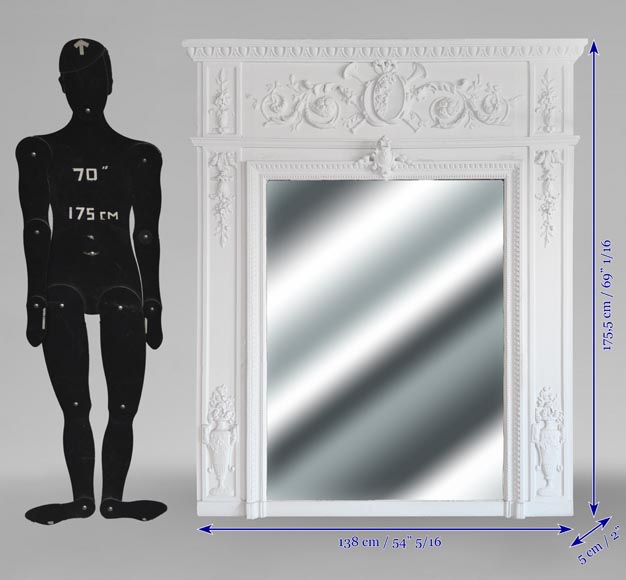 Louis XVI style trumeau with musical instruments Louis XVI style trumeau with musical instruments-7