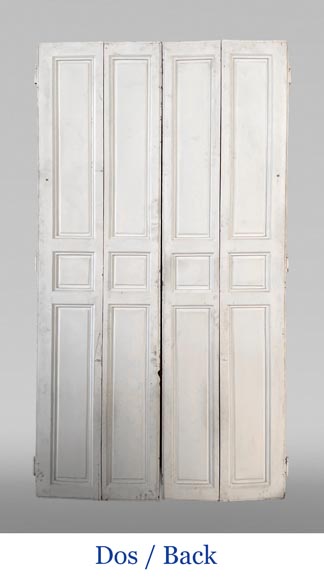 Two pairs of antique oak shutters Two pairs of antique oak shutters-5