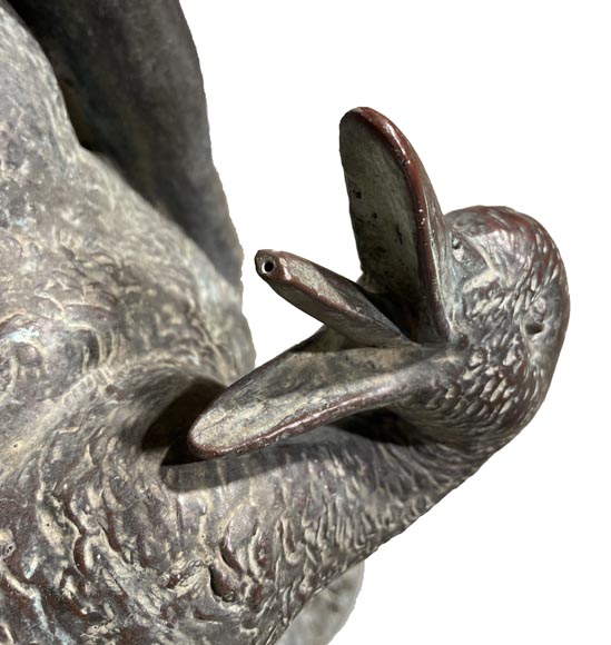 Bronze Fountain Sculpture, Italy, 19th Century Satyr Holding Ducks Bronze Fountain Sculpture, Italy, 19th Century Satyr Holding Ducks-7