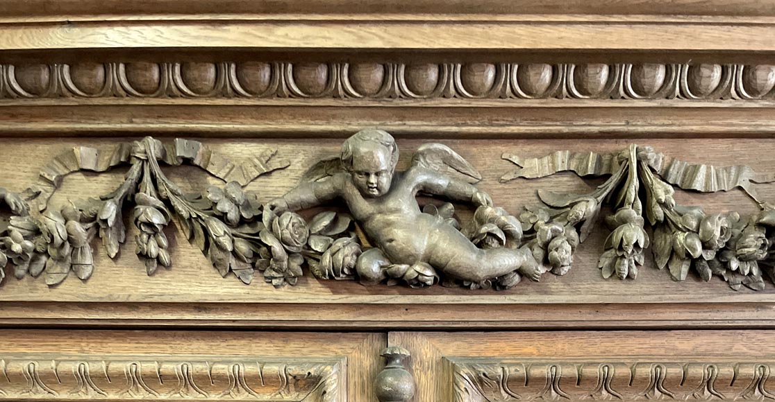 Large Napoleon III Style Oak Buffet – Four Seasons Theme Large Napoleon III Style Oak Buffet – Four Seasons Theme-5