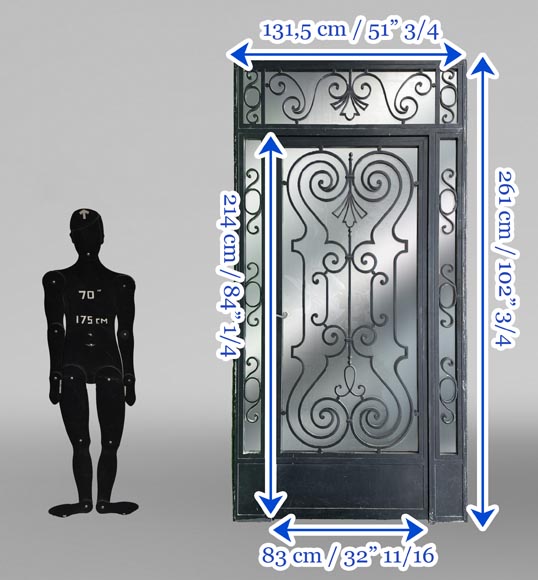 Cast Iron and Glass Exterior Door Cast Iron and Glass Exterior Door-5