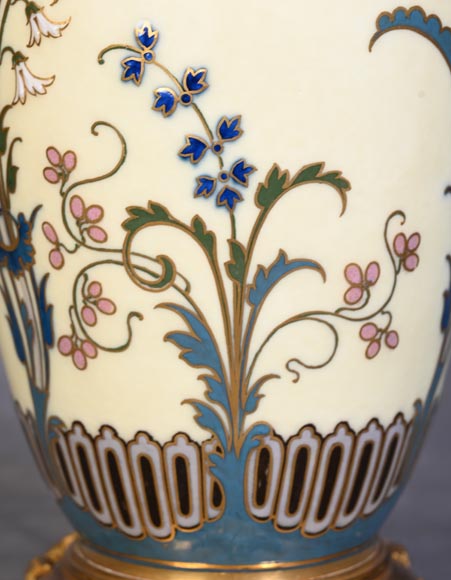 CARRIER-BELLEUSE Albert-Ernest — Enameled Porcelain Covered Vase from Sèvres CARRIER-BELLEUSE Albert-Ernest — Enameled Porcelain Covered Vase from Sèvres-7