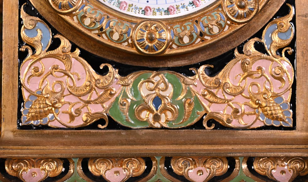 Persian-style double-sided clock and garnitures, Charles Stanislas MATIFAT, dated 1851 Persian-style double-sided clock and garnitures, Charles Stanislas MATIFAT, dated 1851-8