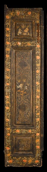 Qajar Art, Set of doors decorated with major scenes of Persian life, late 19th century Qajar Art, Set of doors decorated with major scenes of Persian life, late 19th century-5