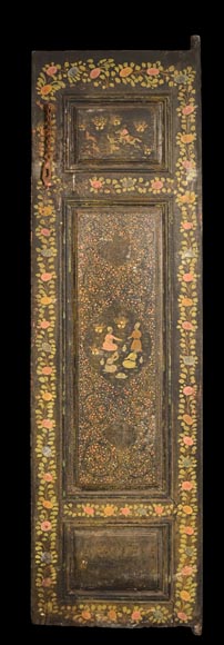 Qajar Art, Set of doors decorated with major scenes of Persian life, late 19th century Qajar Art, Set of doors decorated with major scenes of Persian life, late 19th century-9