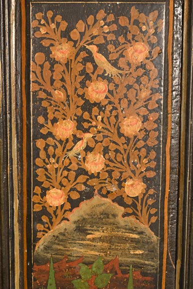 Qajar Art, Set of doors decorated with major scenes of Persian life, late 19th century Qajar Art, Set of doors decorated with major scenes of Persian life, late 19th century-18