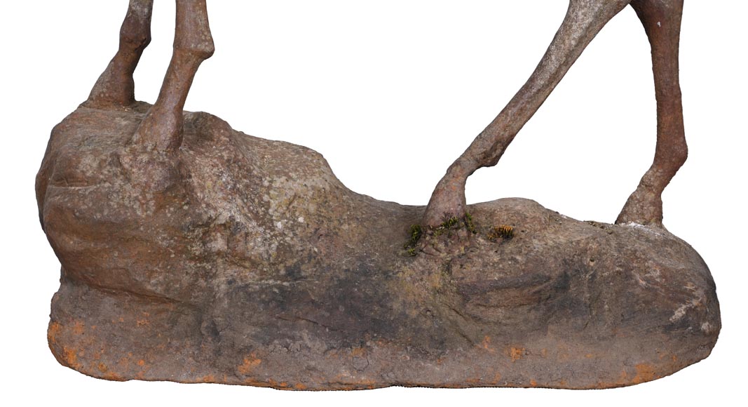 Cast iron statue of a doe, 19th century Cast iron statue of a doe, 19th century-10