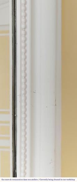 Louis XVI style trumeau decorated with pearls, with rounded corners Louis XVI style trumeau decorated with pearls, with rounded corners-3