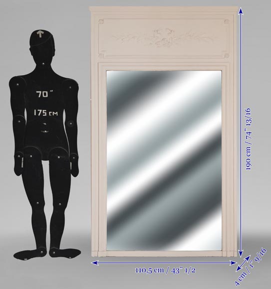 Louis XVI style trumeau decorated with a laurel wreath Louis XVI style trumeau decorated with a laurel wreath-6