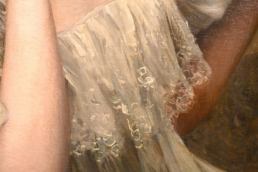 Portrait of a Young Woman by Leopold Franz Kowalski Portrait of a Young Woman by Leopold Franz Kowalski-4