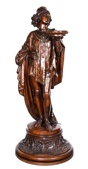 GUÉRET FRÈRES (cabinetmakers) and CARRIER-BELLEUSE (model by), Pair of GUÉRET FRÈRES (cabinetmakers) and CARRIER-BELLEUSE (model by), Pair of