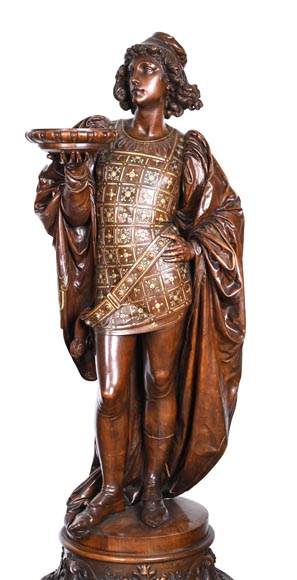 GUÉRET FRÈRES (cabinetmakers) and CARRIER-BELLEUSE (model by), Pair of GUÉRET FRÈRES (cabinetmakers) and CARRIER-BELLEUSE (model by), Pair of