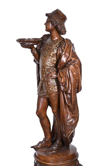 GUÉRET FRÈRES (cabinetmakers) and CARRIER-BELLEUSE (model by), Pair of GUÉRET FRÈRES (cabinetmakers) and CARRIER-BELLEUSE (model by), Pair of