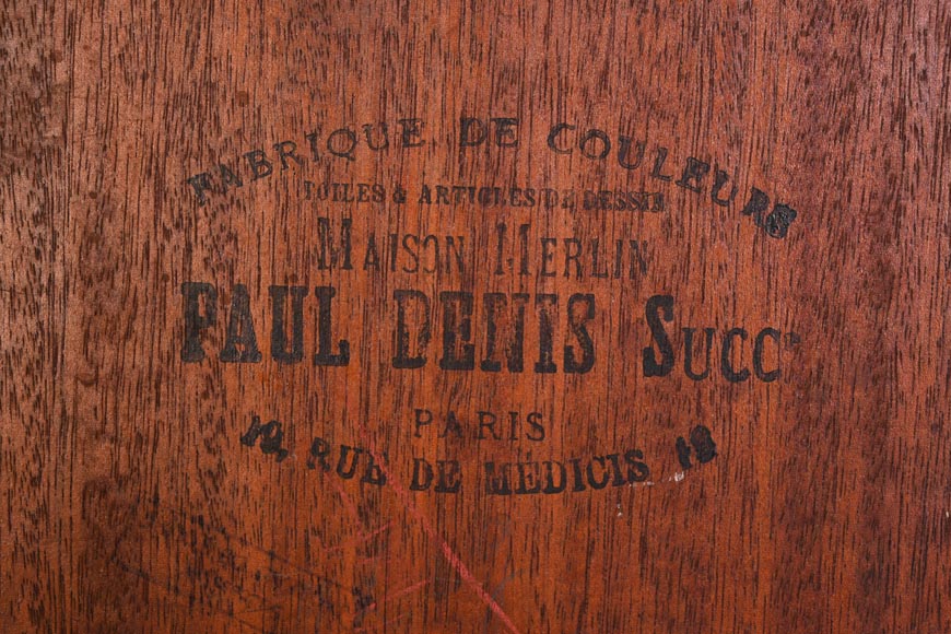 GEORGES MOREAU DE TOURS – The Painter and His Muse, signed grisaille painting GEORGES MOREAU DE TOURS – The Painter and His Muse, signed grisaille painting-7