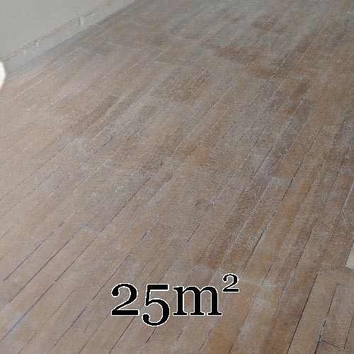 Batch of 25m² of linear oak parquet in 10cm