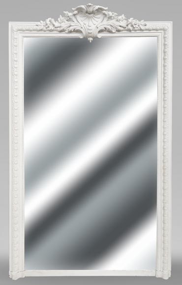 Napoleon III style trumeau with flowered shell Napoleon III style trumeau with flowered shell-0