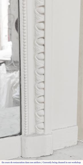 Louis XVI style trumeau with pearl decoration Louis XVI style trumeau with pearl decoration-3