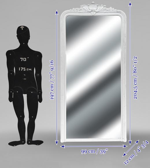 Napoleon III style trumeau topped with a shell Napoleon III style trumeau topped with a shell-6