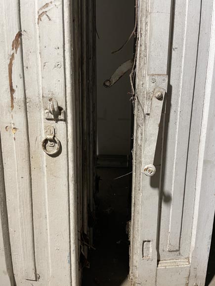 7 Pairs of Antique Shutters with Fixed Louvers 7 Pairs of Antique Shutters with Fixed Louvers-6