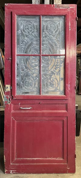 Entrance Door in Oak and Cast Iron, France, 19th Century Entrance Door in Oak and Cast Iron, France, 19th Century-1