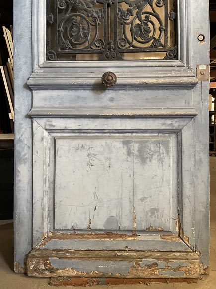 Entrance Door in Oak and Cast Iron, France, 19th Century Entrance Door in Oak and Cast Iron, France, 19th Century-6