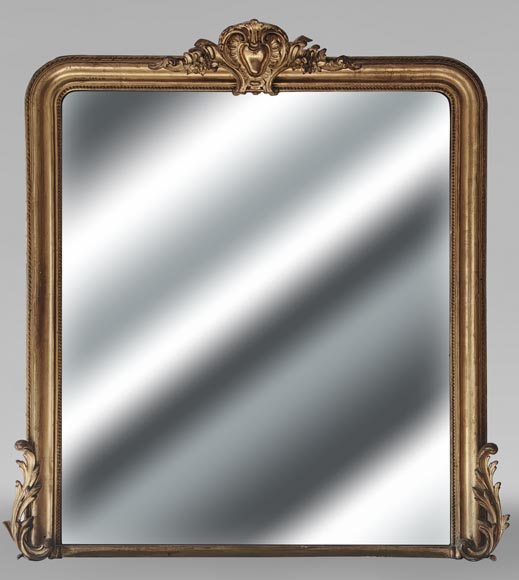 Small gilded Regency style trumeau Small gilded Regency style trumeau-0