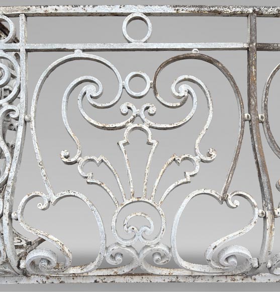Napoleon III Curved Wrought Iron Balcony Railing Napoleon III Curved Wrought Iron Balcony Railing-2