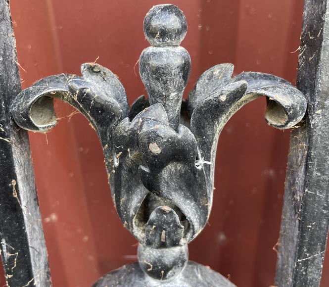 Wrought Iron Balcony in Régence Style, Early 20th Century Wrought Iron Balcony in Régence Style, Early 20th Century-4