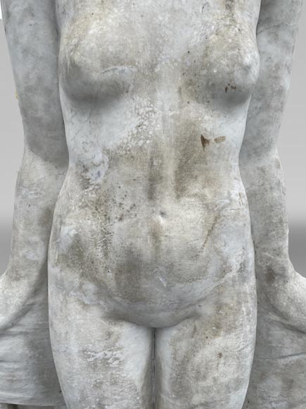 La Sortie du bain – Young woman, monumental Art Deco sculpture in the style of Félix-Pascal Févola La Sortie du bain – Young woman, monumental Art Deco sculpture in the style of Félix-Pascal Févola-7