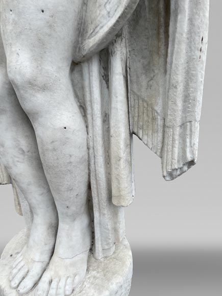 La Sortie du bain – Young woman, monumental Art Deco sculpture in the style of Félix-Pascal Févola La Sortie du bain – Young woman, monumental Art Deco sculpture in the style of Félix-Pascal Févola-8