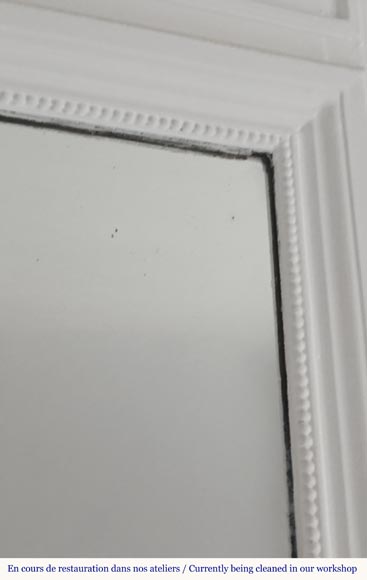 Louis XVI style trumeau decorated with a floral arch Louis XVI style trumeau decorated with a floral arch-3