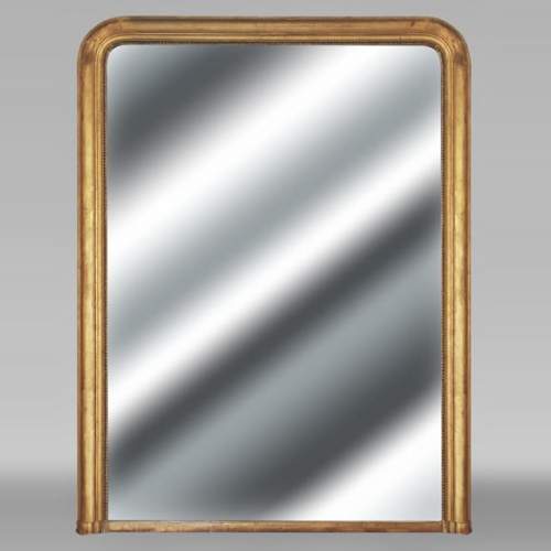 Louis XVI style gilded trumeau decorated with pearls