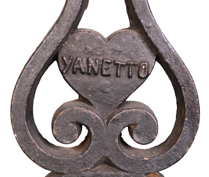 Pair of Cast Iron Andirons Pair of Cast Iron Andirons