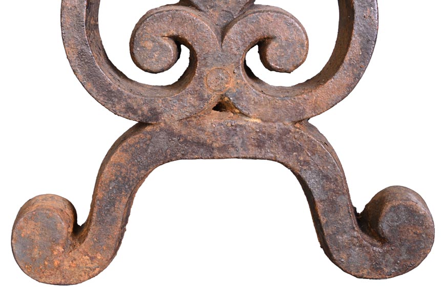 Pair of Cast Iron Andirons Pair of Cast Iron Andirons