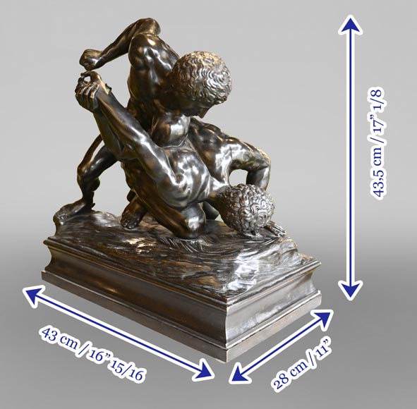 After Philippe MAGNIER, after the antique, The Wrestlers After Philippe MAGNIER, after the antique, The Wrestlers-9