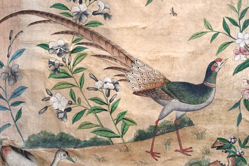 Five wallpaper panels, China, 18th century Five wallpaper panels, China, 18th century-2