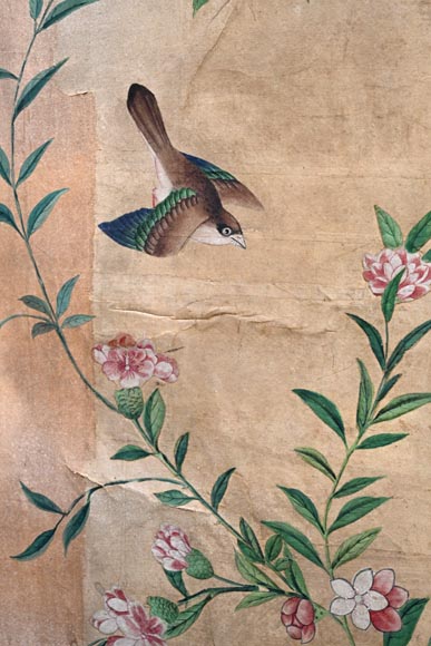 Five wallpaper panels, China, 18th century Five wallpaper panels, China, 18th century-3