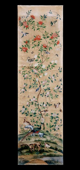 Five wallpaper panels, China, 18th century Five wallpaper panels, China, 18th century-7