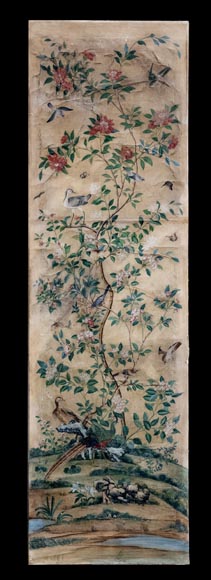 Five wallpaper panels, China, 18th century Five wallpaper panels, China, 18th century-10