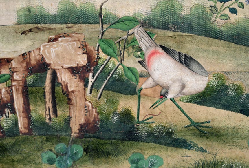 Five wallpaper panels, China, 18th century Five wallpaper panels, China, 18th century-11