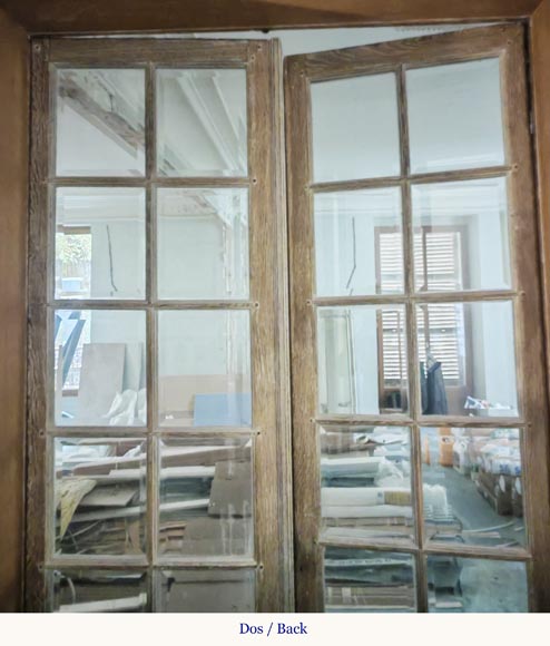 Double door with small beveled panes Double door with small beveled panes-6