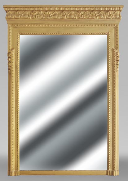 Louis XVI style trumeau enhanced with gold paint Louis XVI style trumeau enhanced with gold paint-0