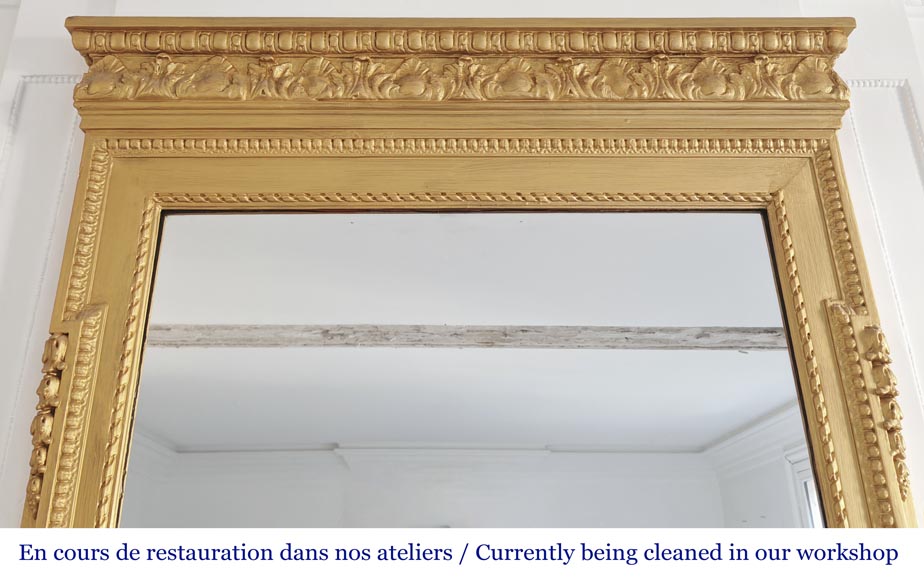 Louis XVI style trumeau enhanced with gold paint Louis XVI style trumeau enhanced with gold paint-1