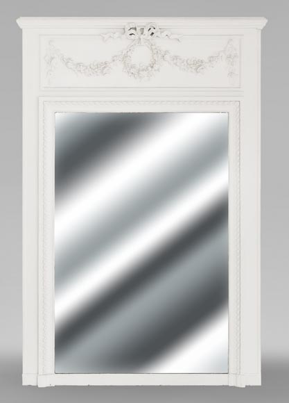 Louis XVI style trumeau decorated with a floral wreath Louis XVI style trumeau decorated with a floral wreath-0