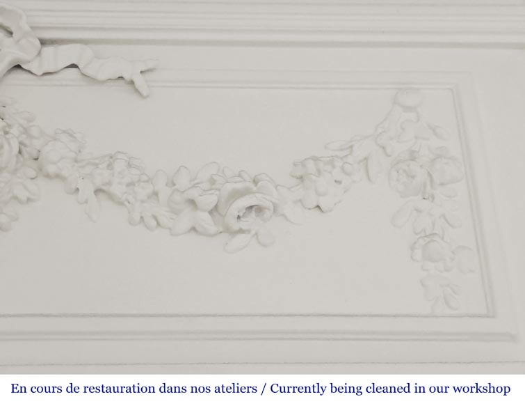 Louis XVI style trumeau decorated with a floral wreath Louis XVI style trumeau decorated with a floral wreath-3